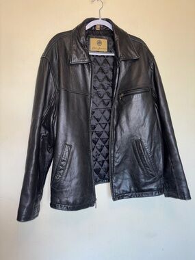 Rem Garson Leather Jacket Sz Large Men’s Black Motorcycle Biker Grunge Goth
